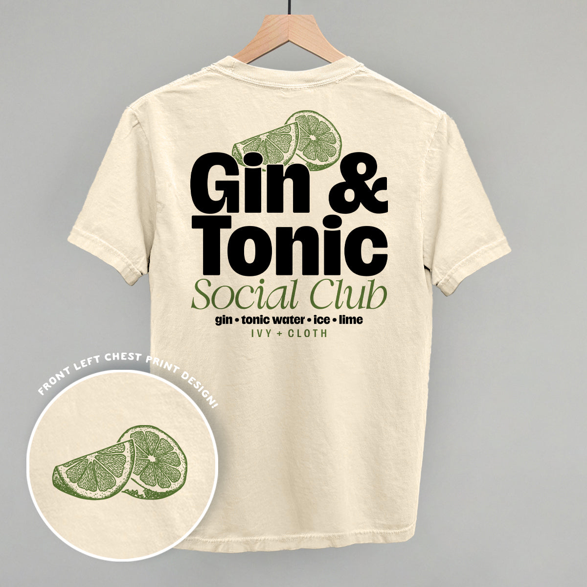 Gin & Tonic Social Club (Back Print) Ivy + Cloth