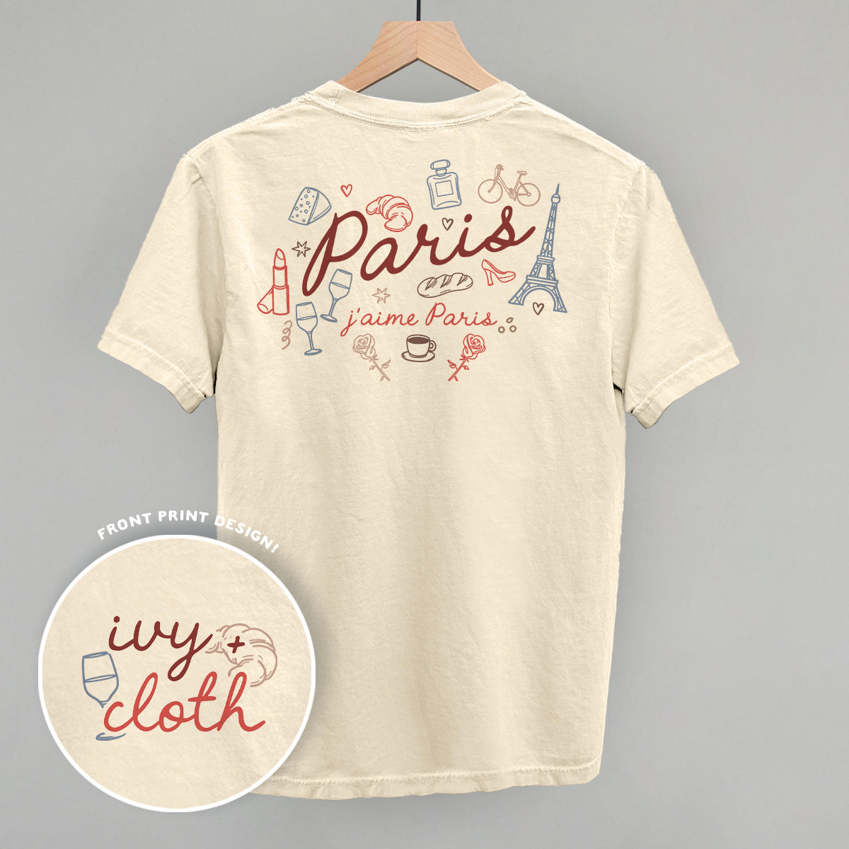 Paris Doodles (Back Print) Ivy + Cloth