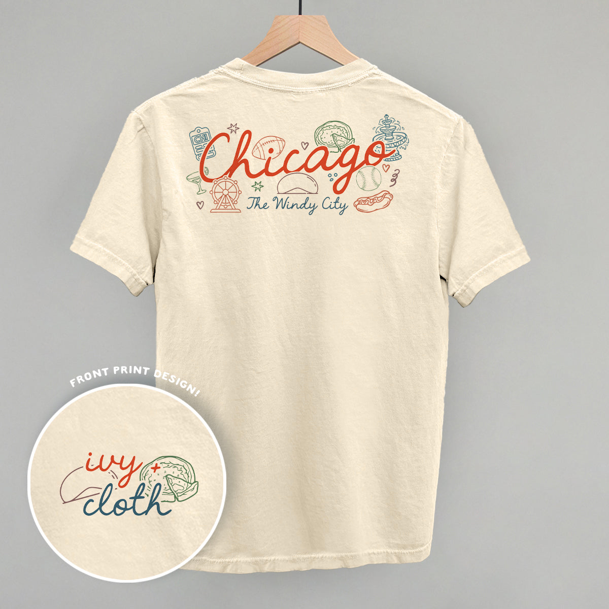 Chicago Doodles (Back Print) Ivy + Cloth