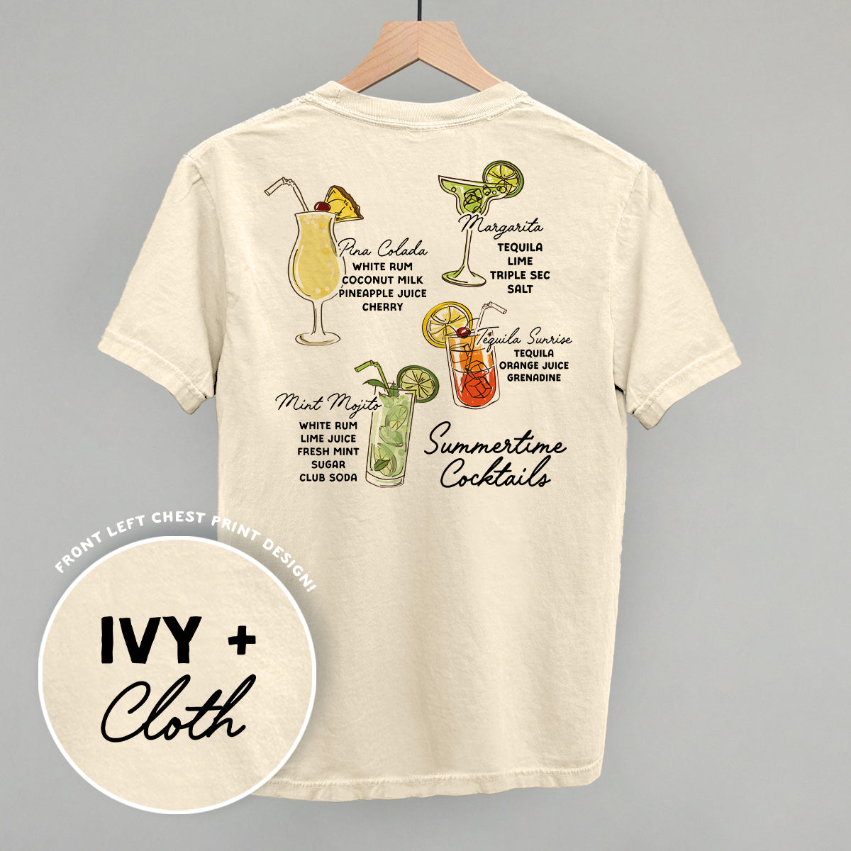 Summertime Cocktails (Back Print) Ivy + Cloth