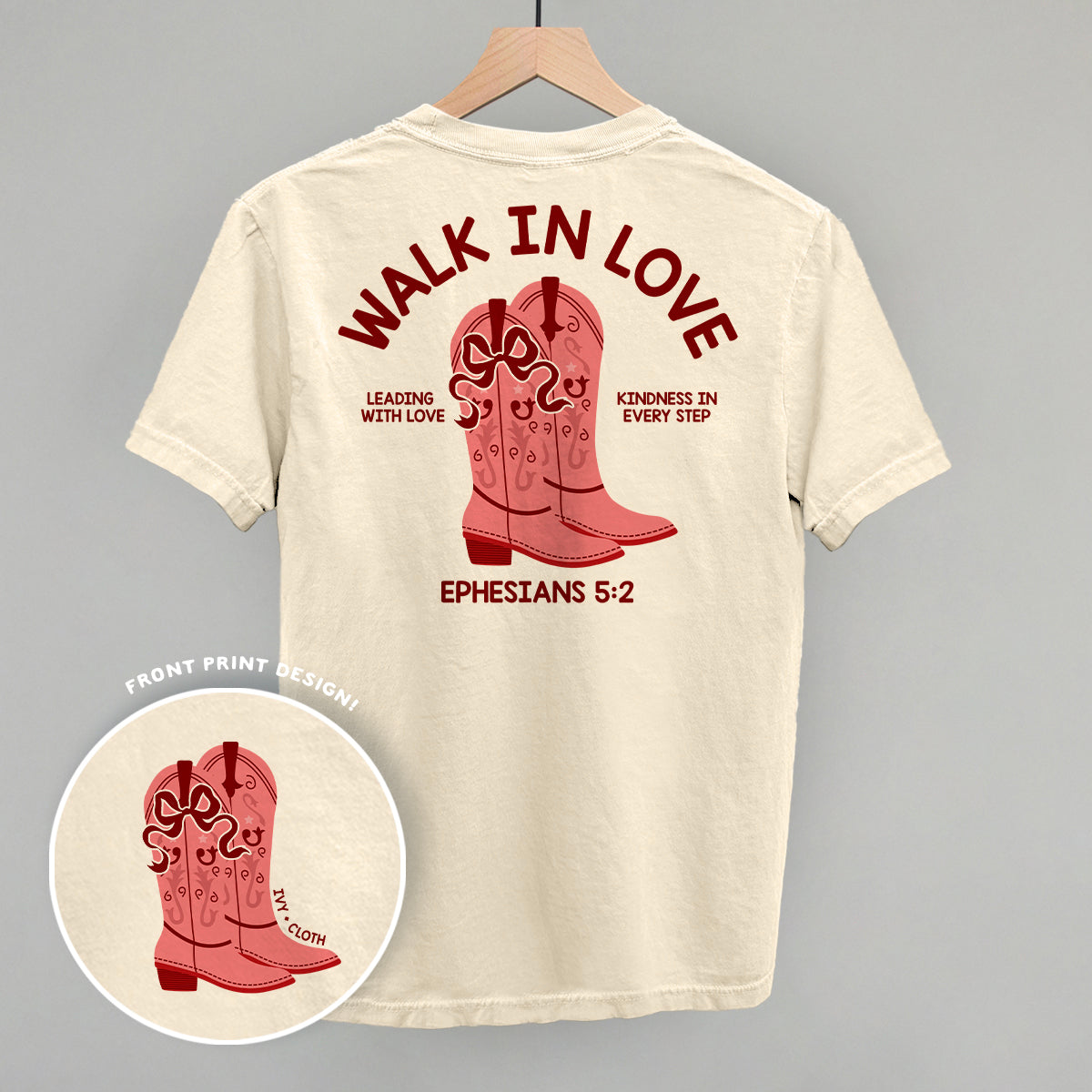 Walk In Love Ephesians 5:2 (Back Print) Ivy + Cloth