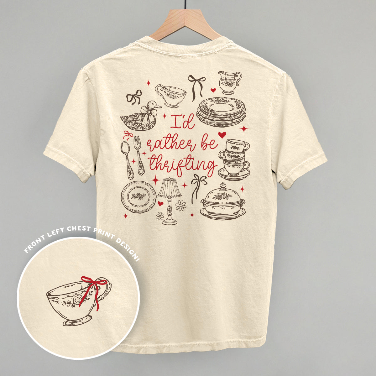I'd Rather Be Thrifting Doodles (Back Print) Ivy + Cloth