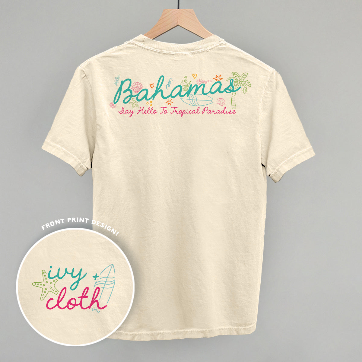 Bahamas Doodles (Back Print) Ivy + Cloth