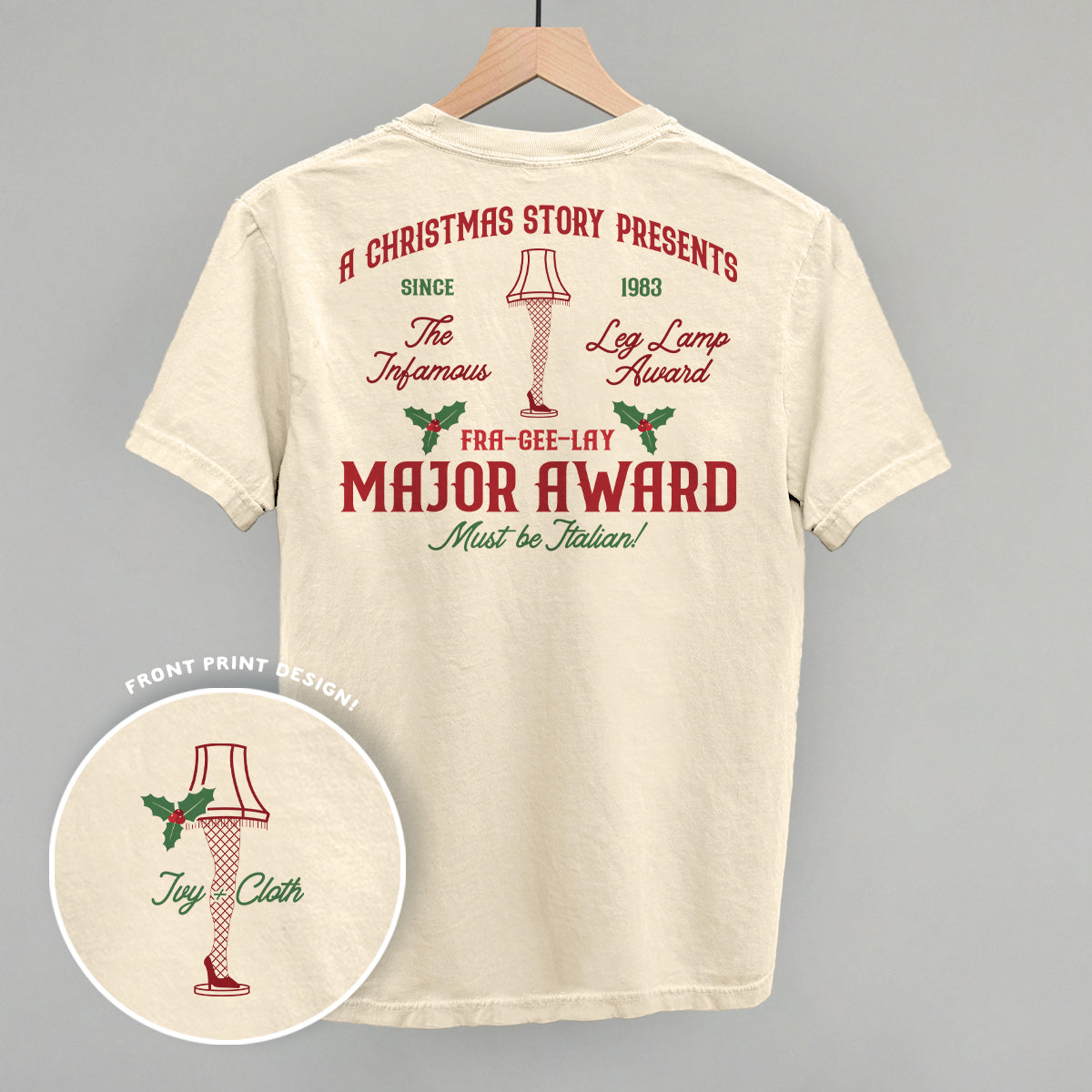 Major Award Leg Lamp (Back Print) Ivy + Cloth