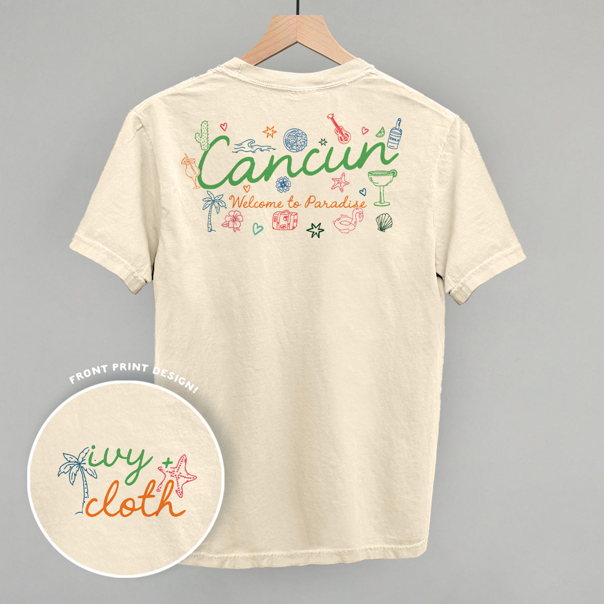 Cancun Doodles (Back Print) Ivy + Cloth