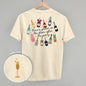 Glitter Champagne Bottles Doodle (Back Print) Ivy + Cloth