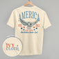 America Red & Blue Eagle (Back Print) Ivy + Cloth