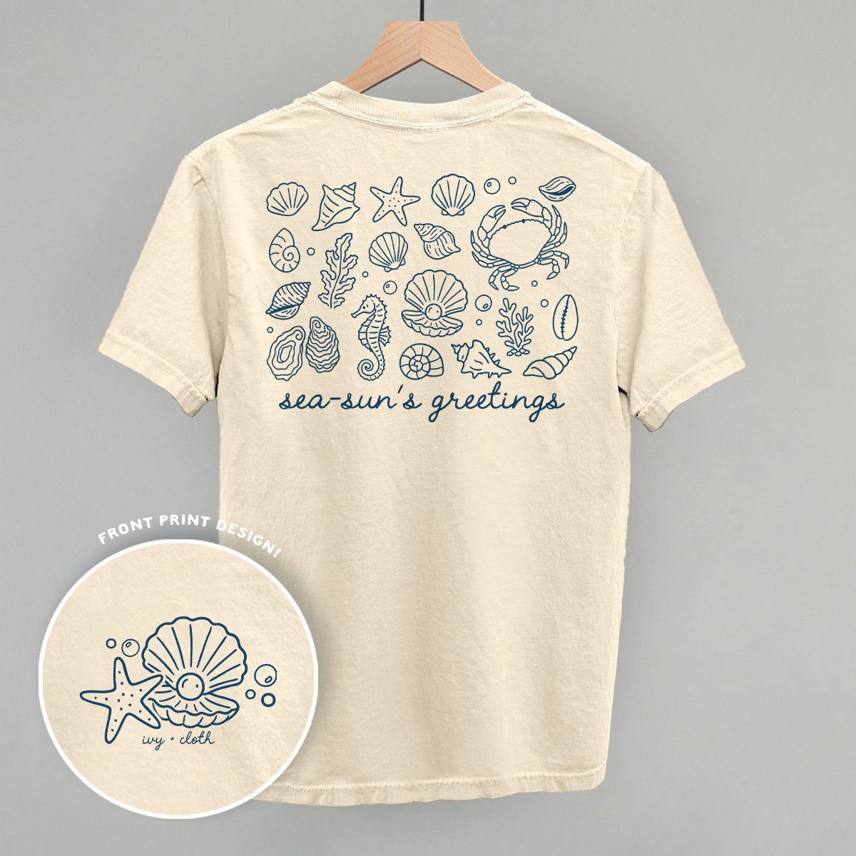 Sea-Sun's Greetings (Back Print) Ivy + Cloth