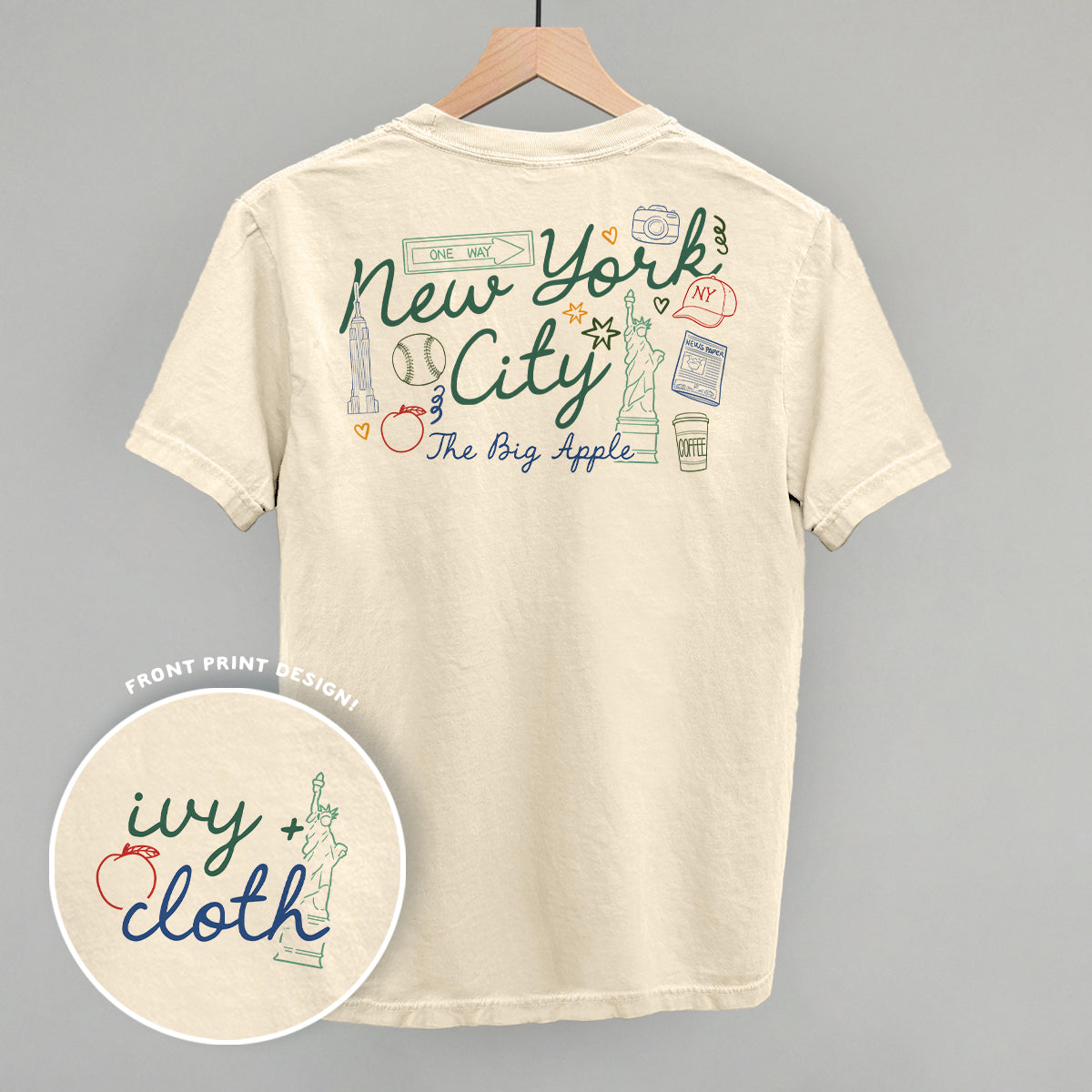 New York City Doodles (Back Print) Ivy + Cloth