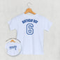 Birthday Boy Varsity #6 (Kids Back Print) Ivy + Cloth