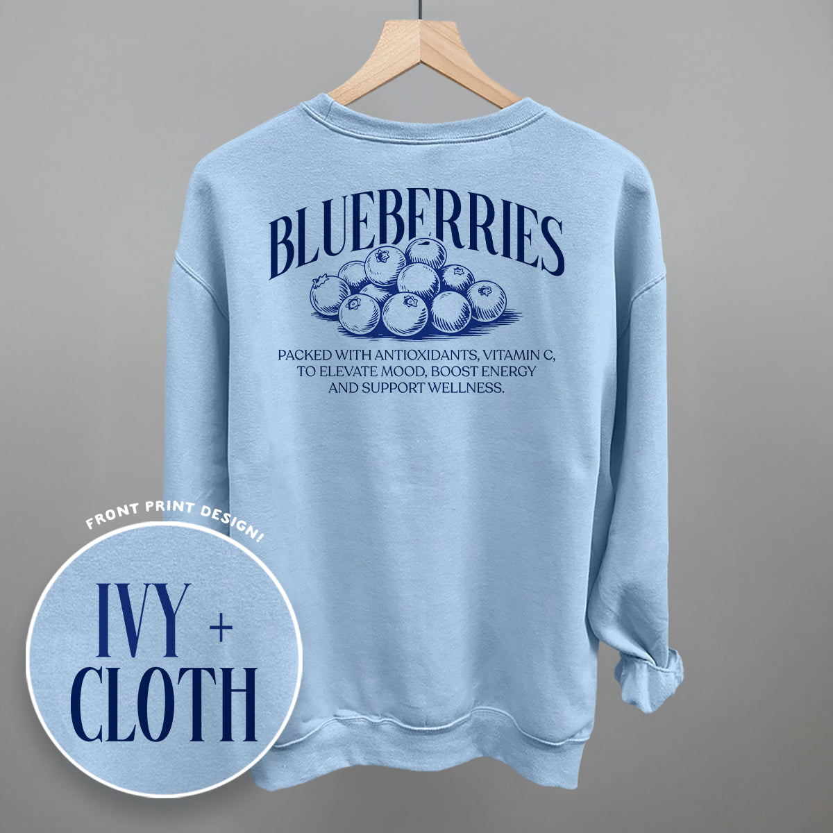 Blueberry Wellness (Back Print) Ivy + Cloth