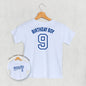 Birthday Boy Varsity #9 (Kids Back Print) Ivy + Cloth