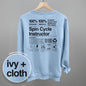 Spin Cycle Instructor Nutrition Facts (Back Print) Ivy + Cloth