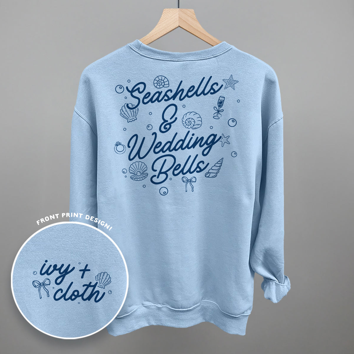 Seashells & Wedding Bells (Back Print) Ivy + Cloth