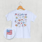 Patriotic Retro Doodles (Kids Back Print) Ivy + Cloth