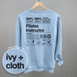 Pilates Instructor Nutrition Facts (Back Print) Ivy + Cloth