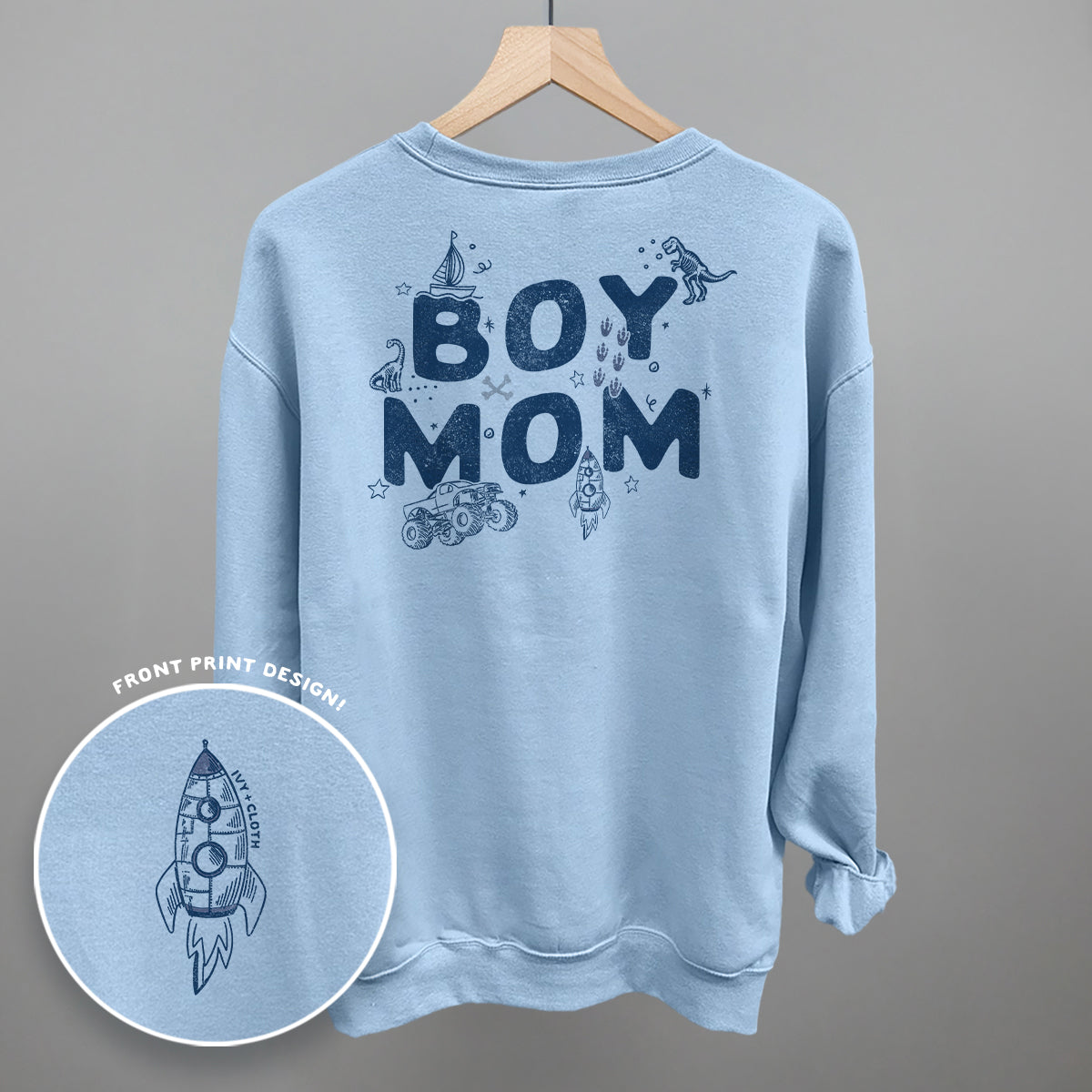 Boy Mom Doodles (Back Print) Ivy + Cloth