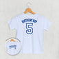 Birthday Boy Varsity #5 (Kids Back Print) Ivy + Cloth