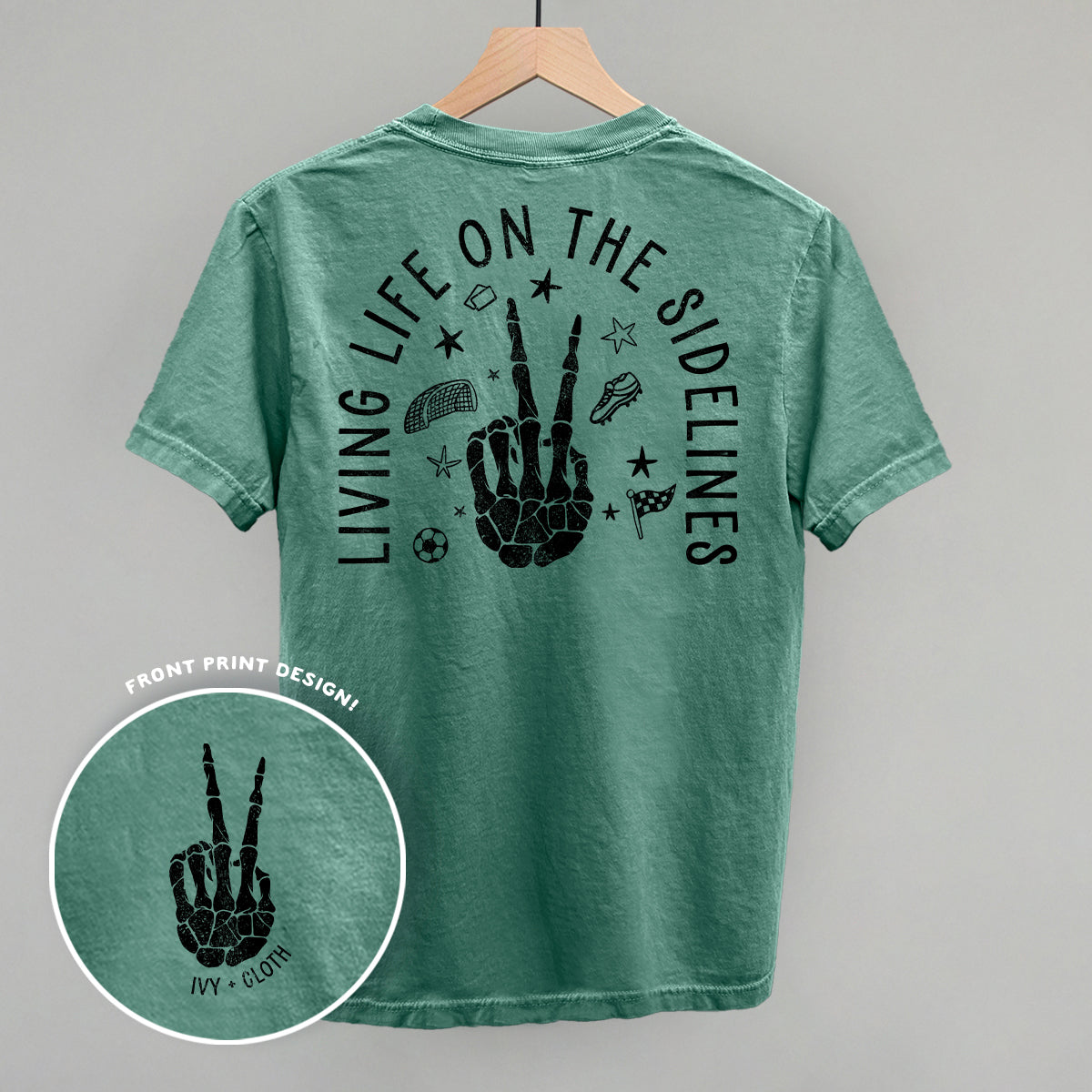 Living Life On The Sidelines Soccer (Back Print) Ivy + Cloth