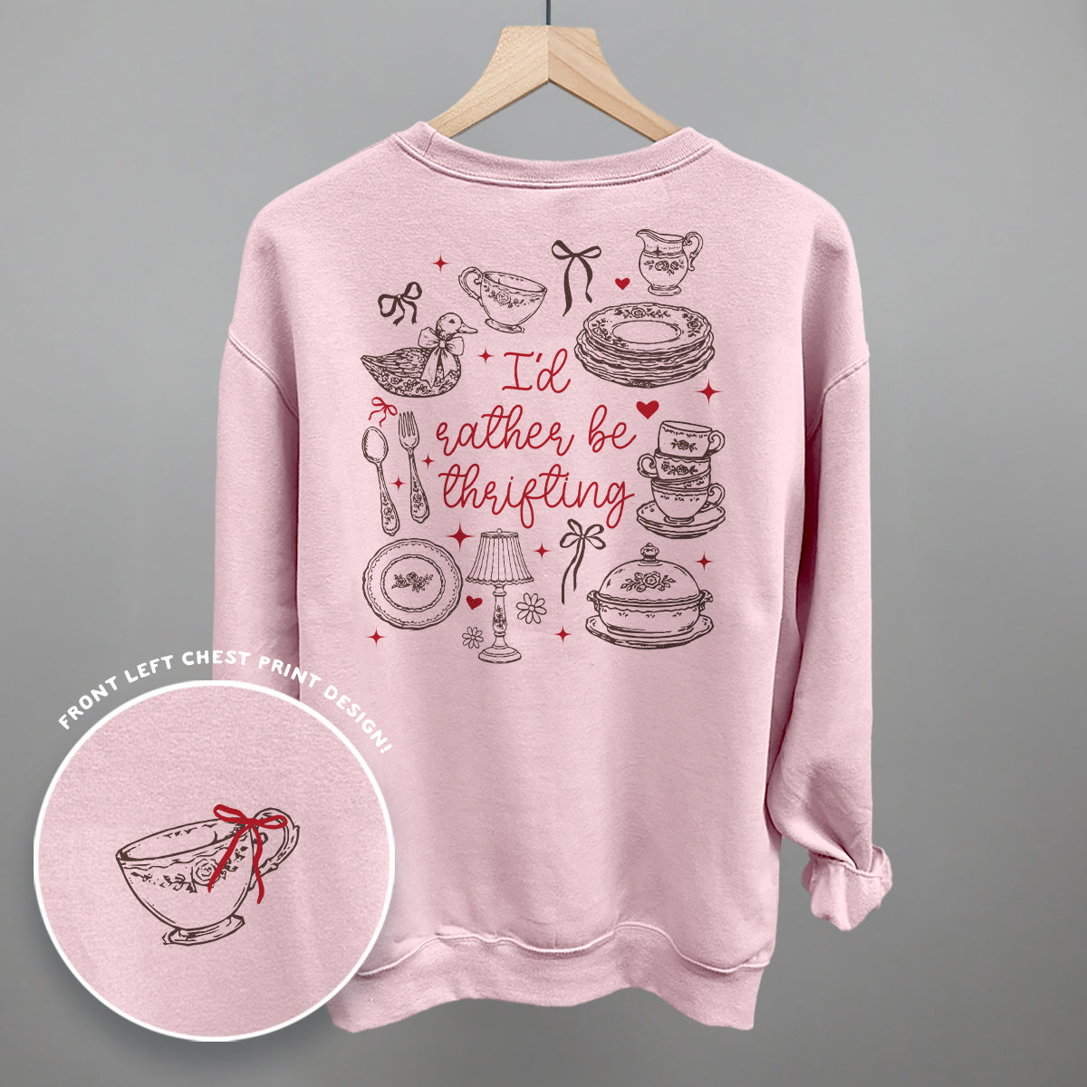 I'd Rather Be Thrifting Doodles (Back Print) Ivy + Cloth