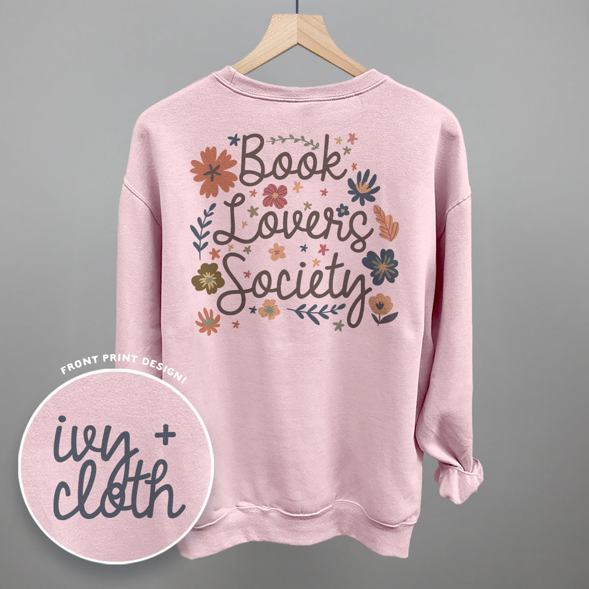 Book Lovers Society (Back Print) Ivy + Cloth