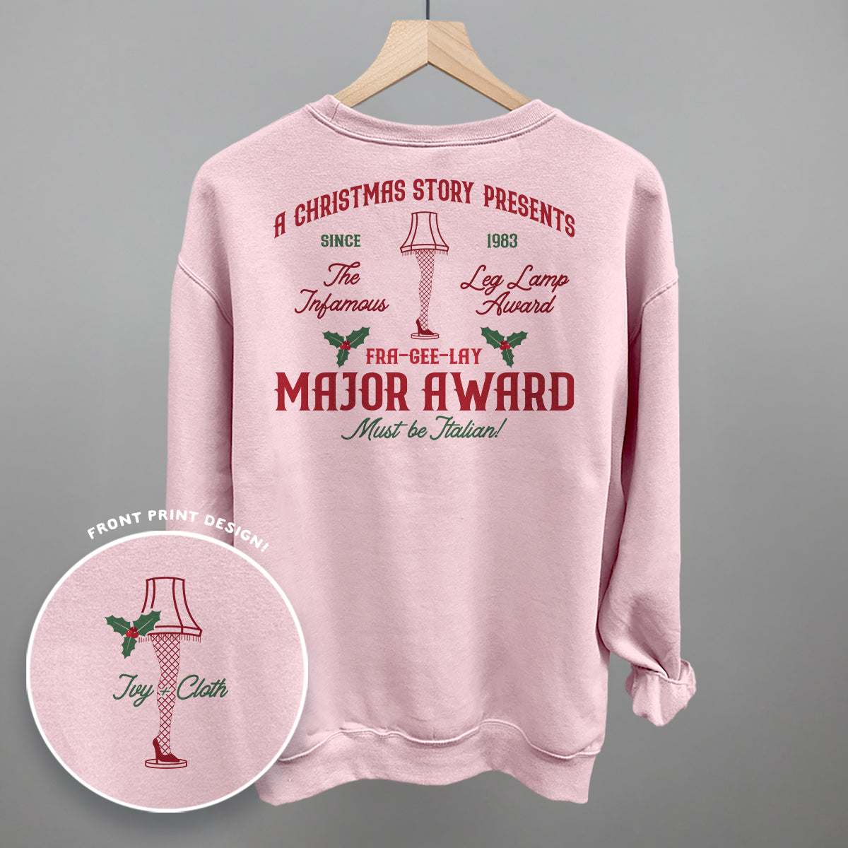 Major Award Leg Lamp (Back Print) Ivy + Cloth