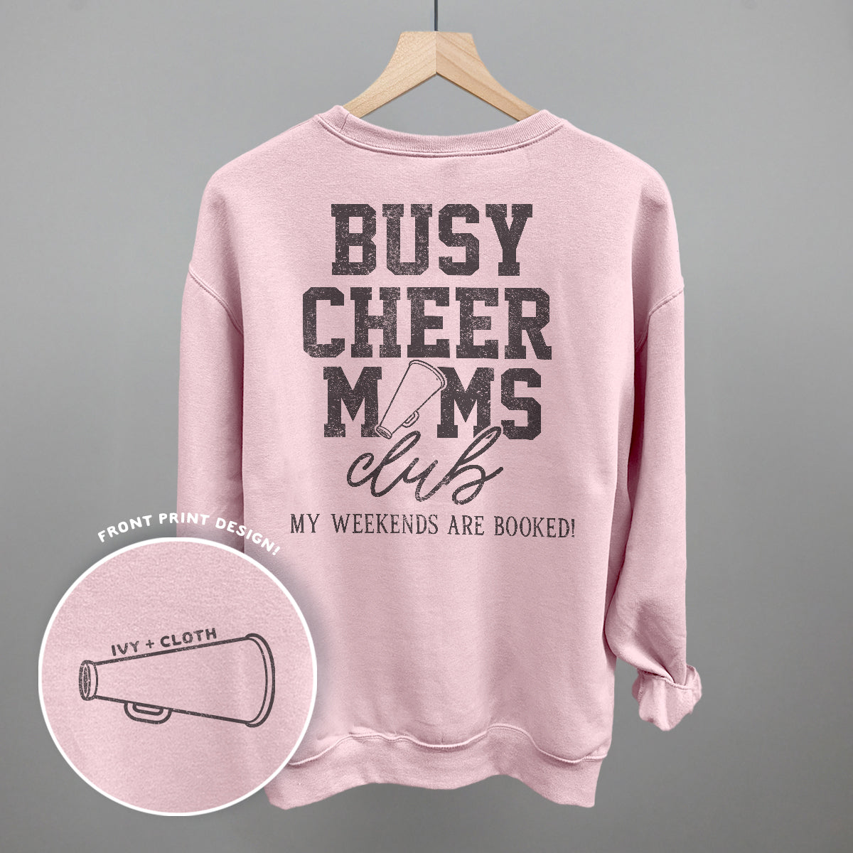 Busy Cheer Moms Club (Back Print) Ivy + Cloth