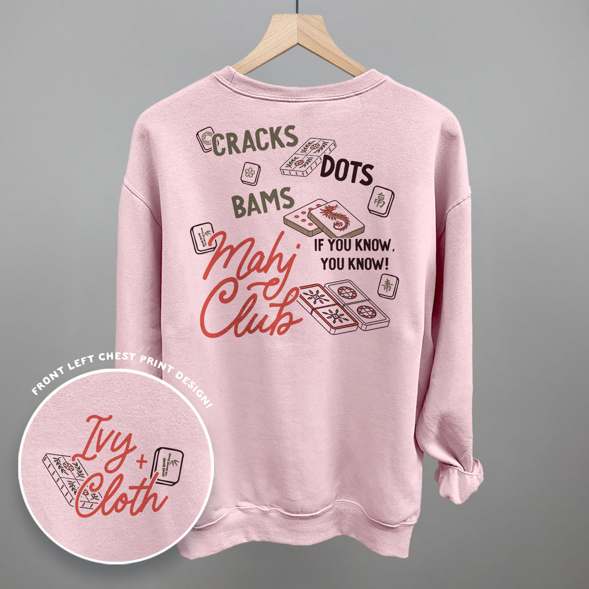 Mahj Club (Back Print) Ivy + Cloth