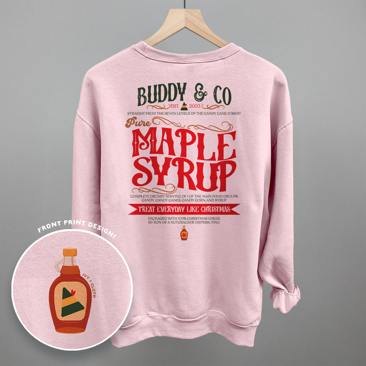 Buddy & Co Maple Syrup (Back Print) Ivy + Cloth