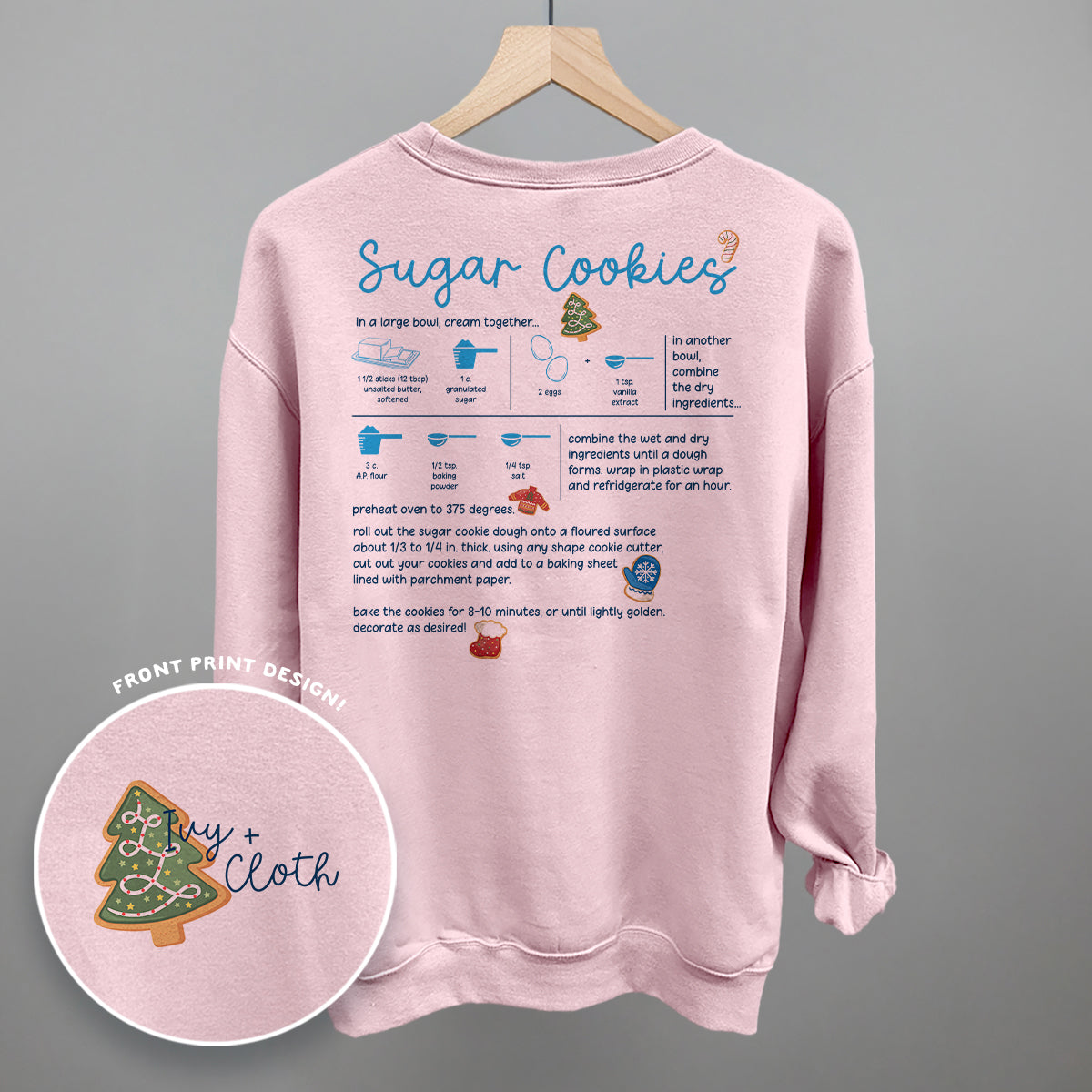 Sugar Cookie Recipe (Back Print) Ivy + Cloth