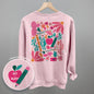 Abstract Floral Teacher Doodle (Back Print) Ivy + Cloth