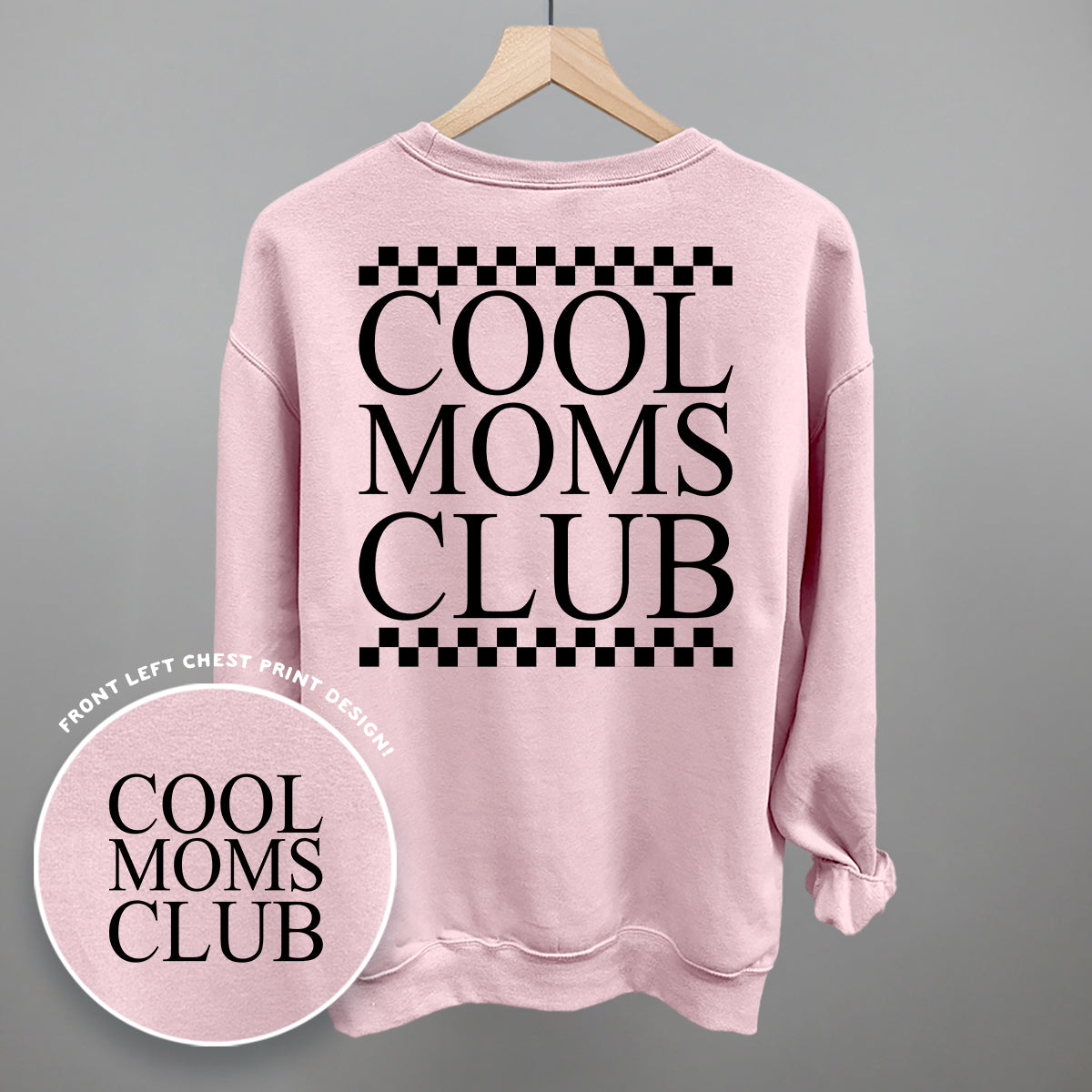 Cool Moms Club Checkered (Back Print) Ivy + Cloth