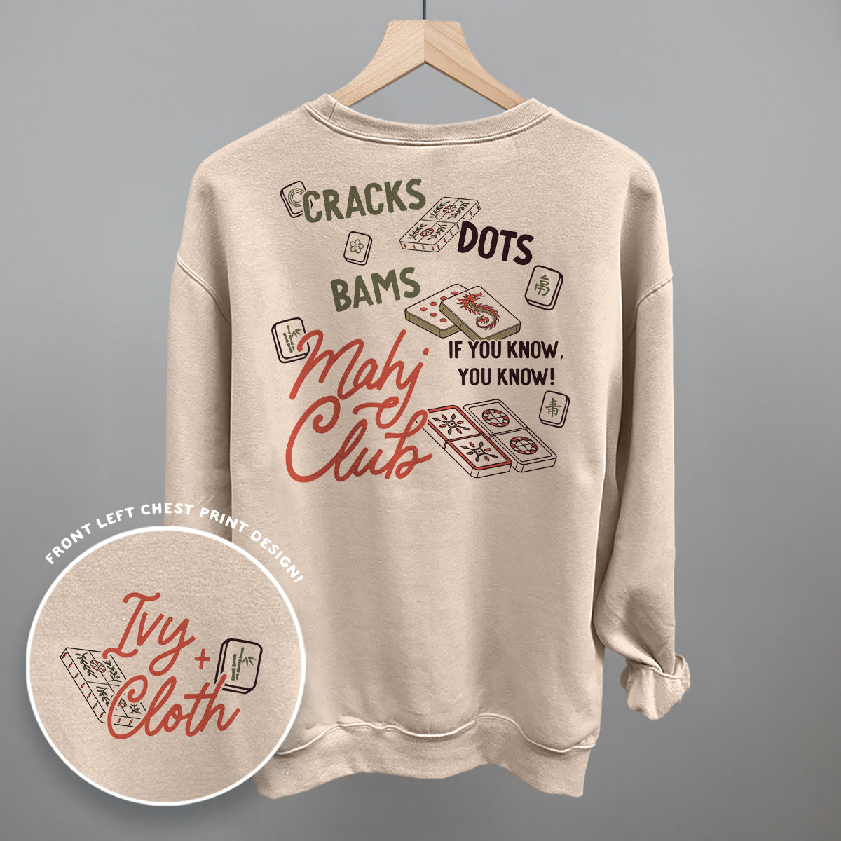 Mahj Club (Back Print) Ivy + Cloth