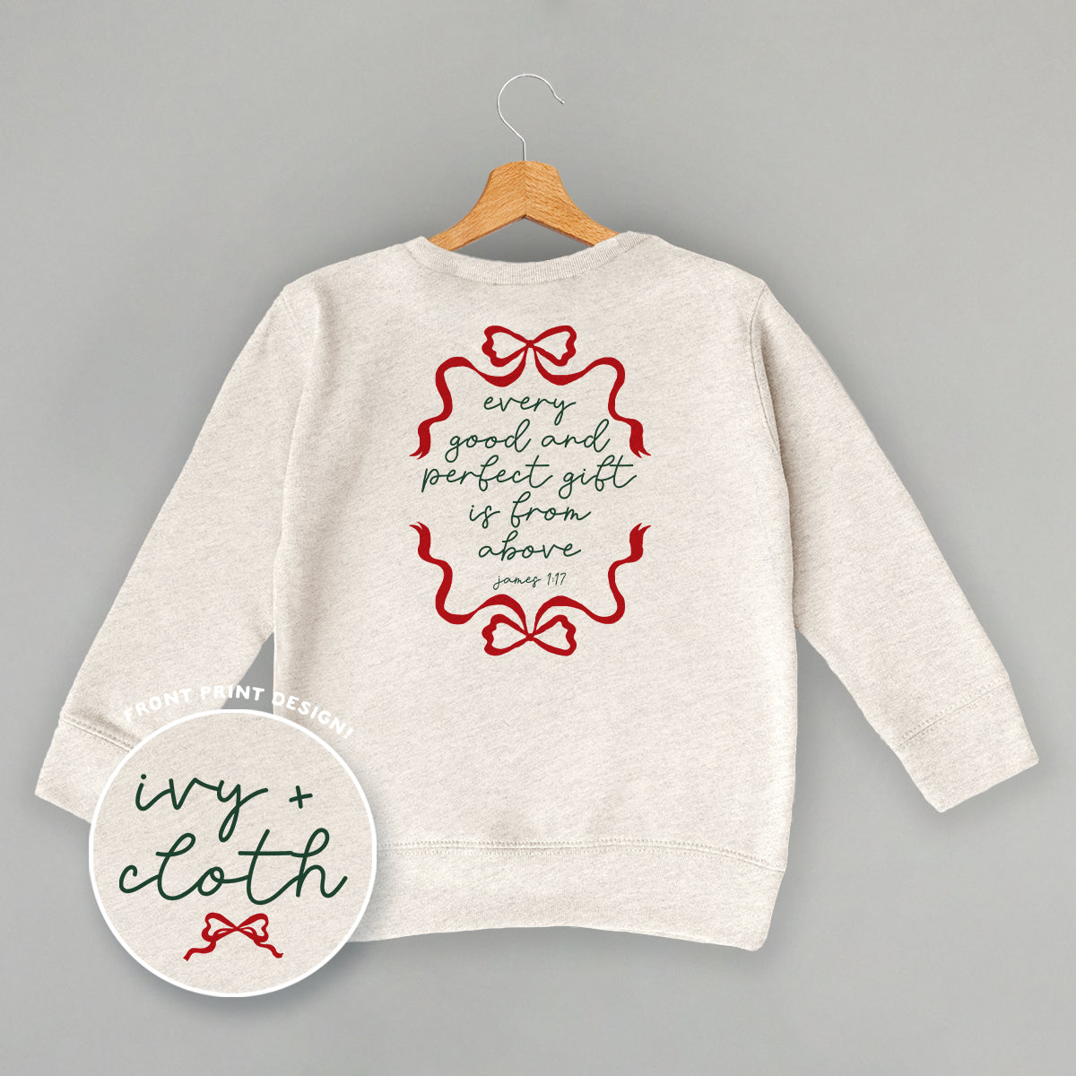 Every Good And Perfect Gift (Kids Back Print) Ivy + Cloth