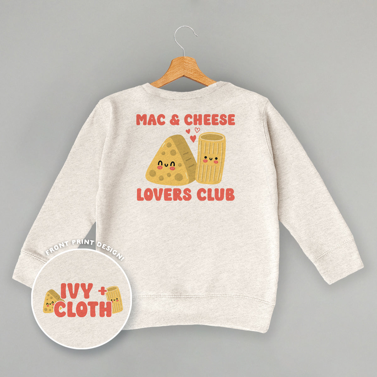 Mac & Cheese Lovers Club (Kids Back Print) Ivy + Cloth