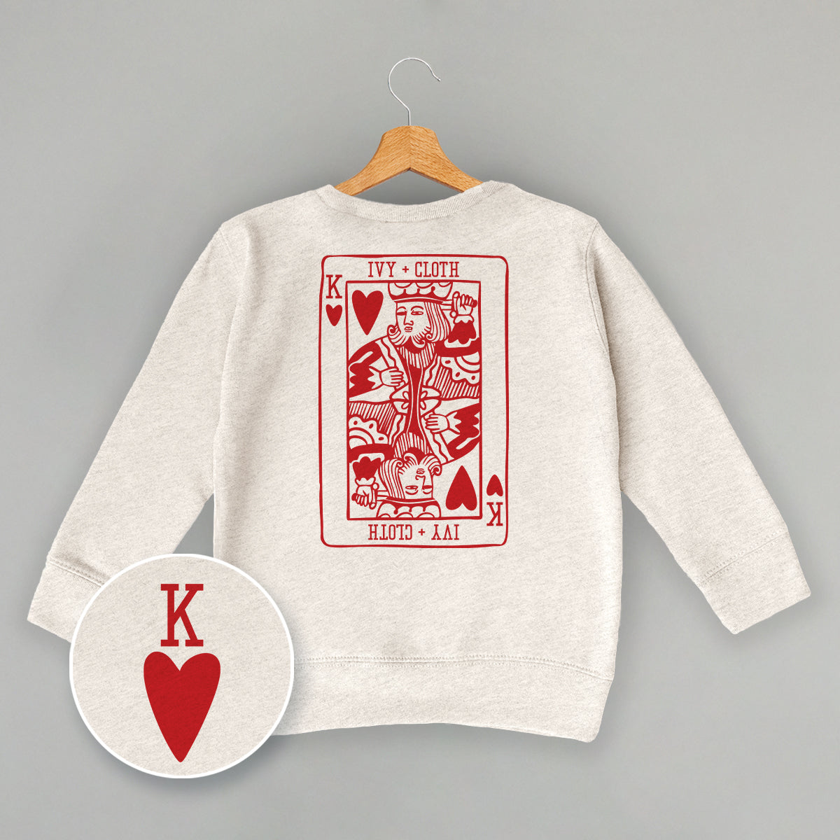 King Of Hearts (Kids Back Print) Ivy + Cloth
