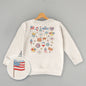 Patriotic Retro Doodles (Kids Back Print) Ivy + Cloth