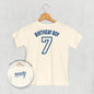 Birthday Boy Varsity #7 (Kids Back Print) Ivy + Cloth
