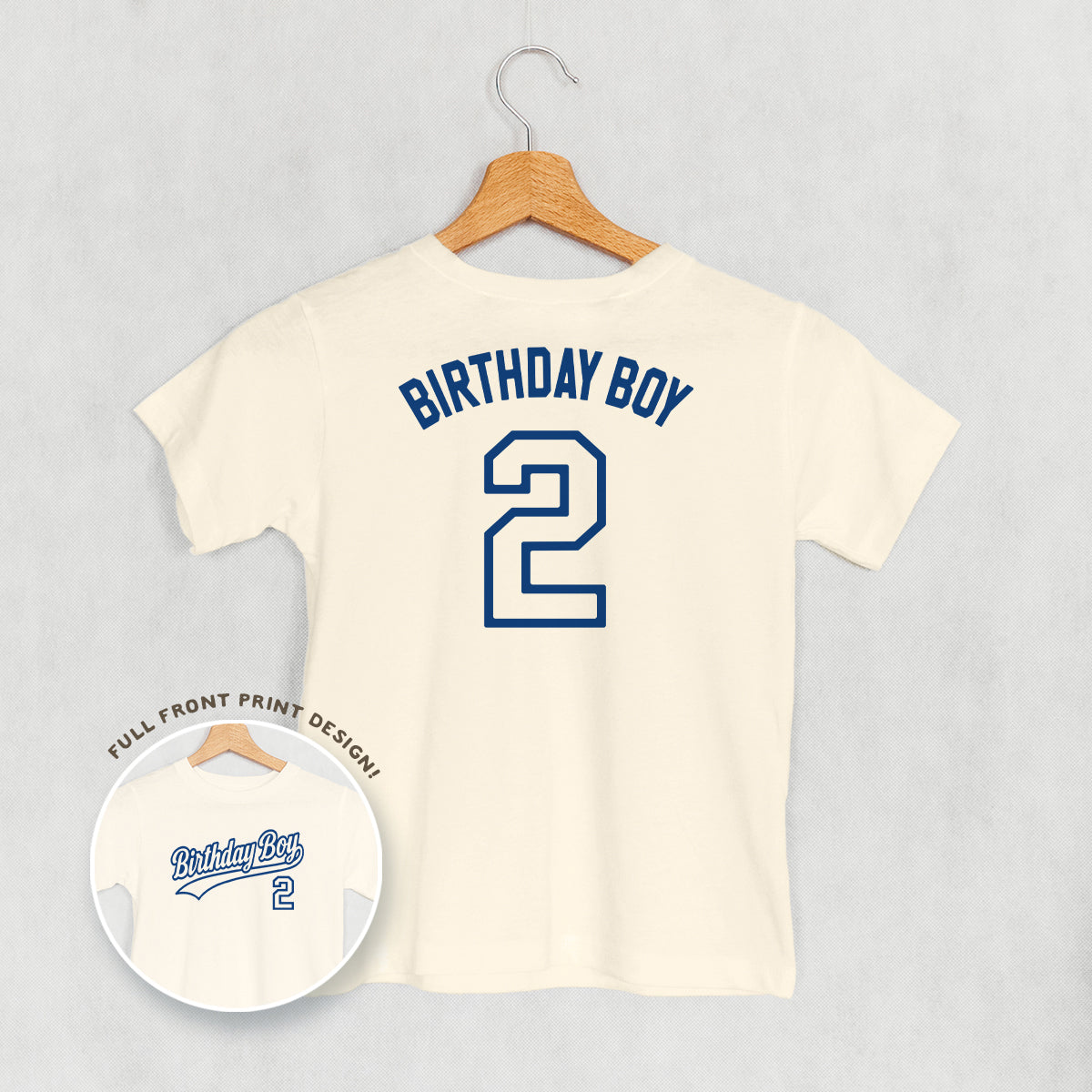 Birthday Boy Varsity #2 (Kids Back Print) Ivy + Cloth