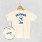 Birthday Boy Varsity #2 (Kids Back Print) Ivy + Cloth