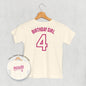 Birthday Girl Varsity #4 (Kids Back Print) Ivy + Cloth
