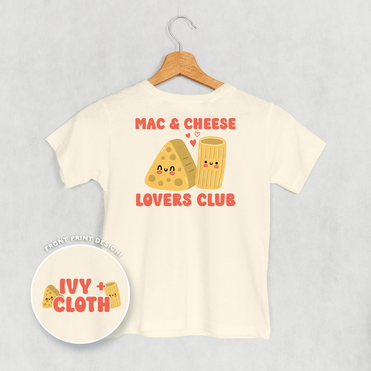 Mac & Cheese Lovers Club (Kids Back Print) Ivy + Cloth