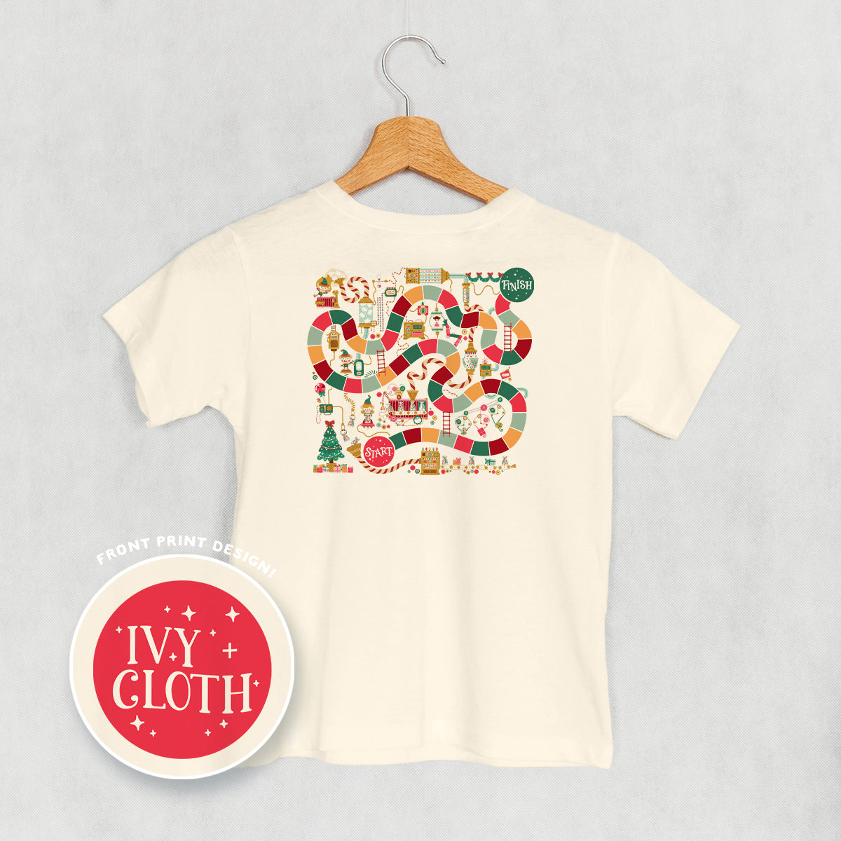 Holiday Board Game Doodle (Kids Back Print) Ivy + Cloth