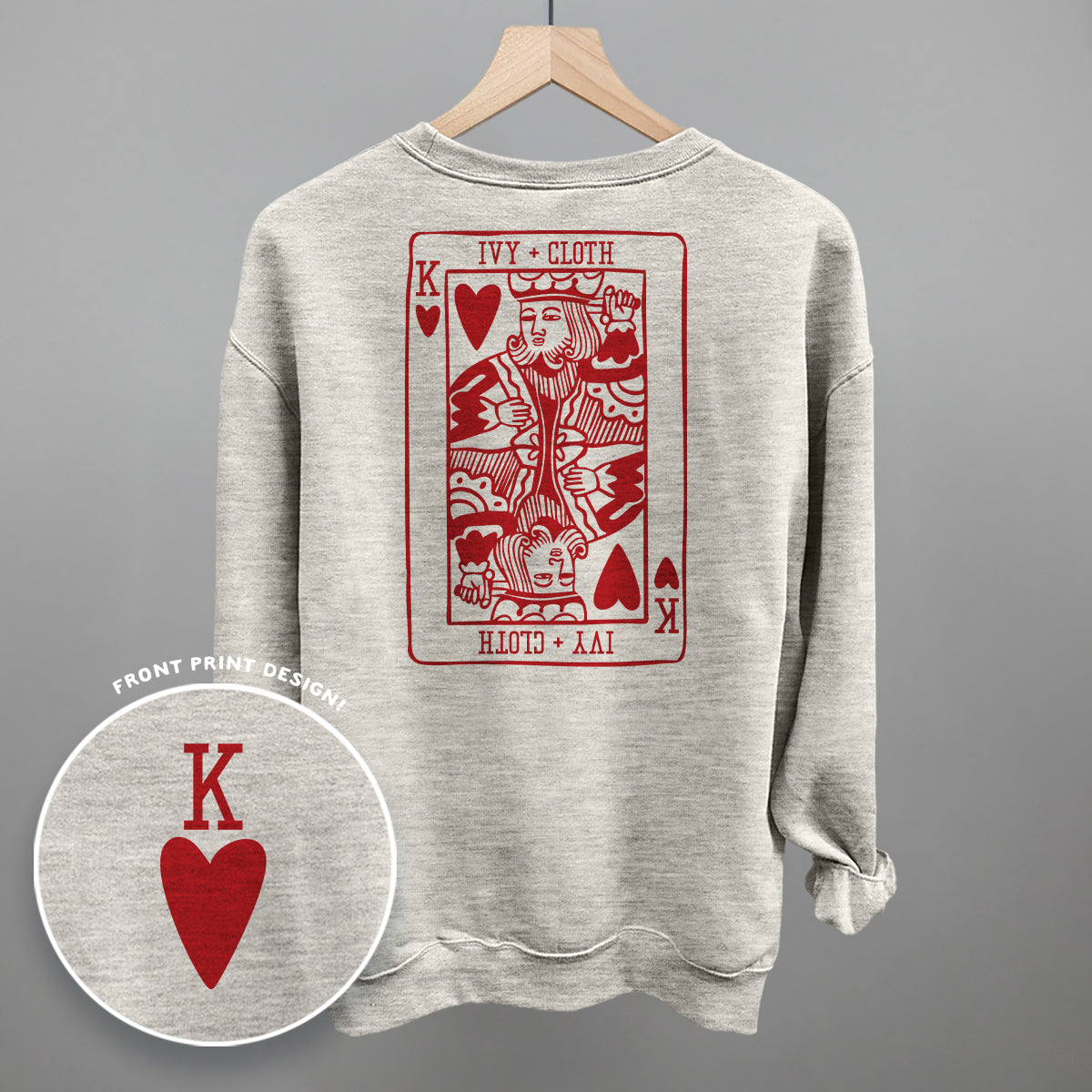 King Of Hearts (Back Print) Ivy + Cloth