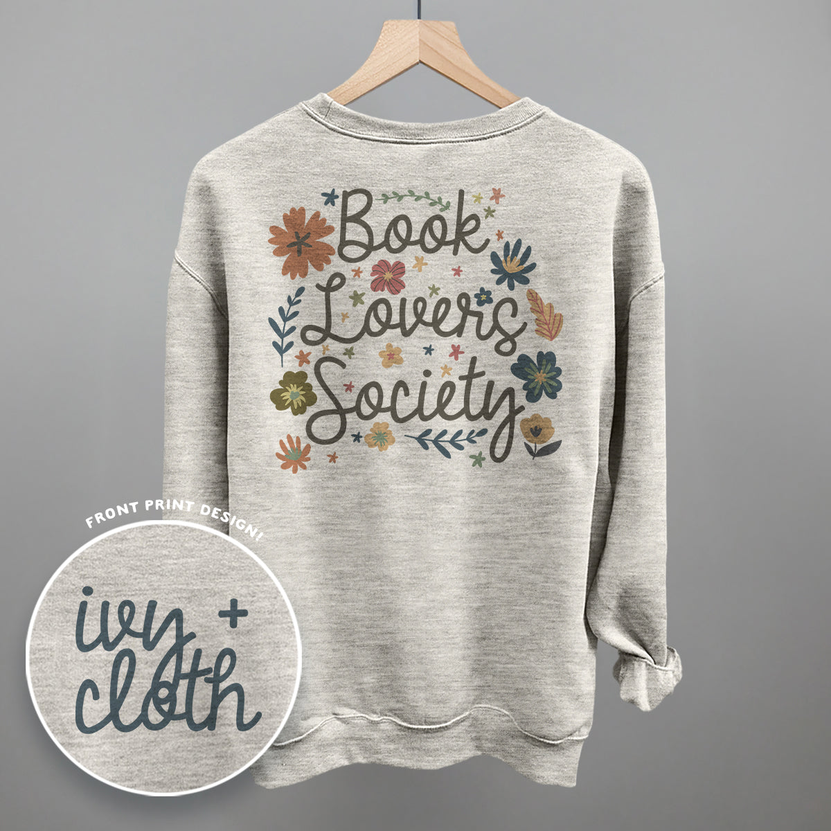 Book Lovers Society (Back Print) Ivy + Cloth