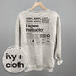 Lagree Instructor Nutrition Facts (Back Print) Ivy + Cloth
