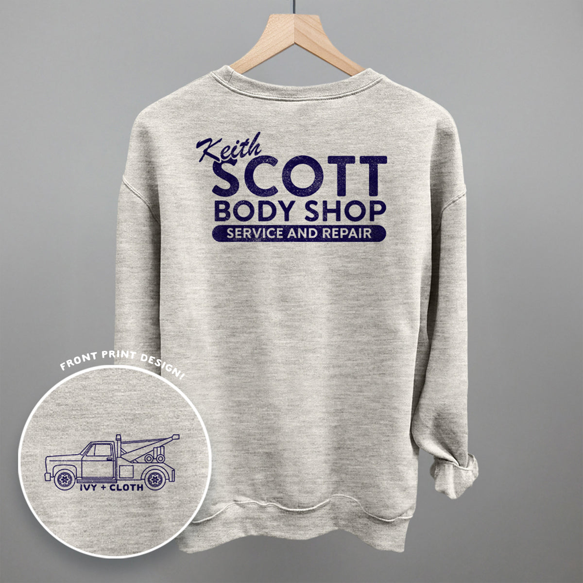 Keith Scott Body Shop (Back Print) Ivy + Cloth