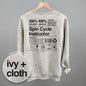 Spin Cycle Instructor Nutrition Facts (Back Print) Ivy + Cloth