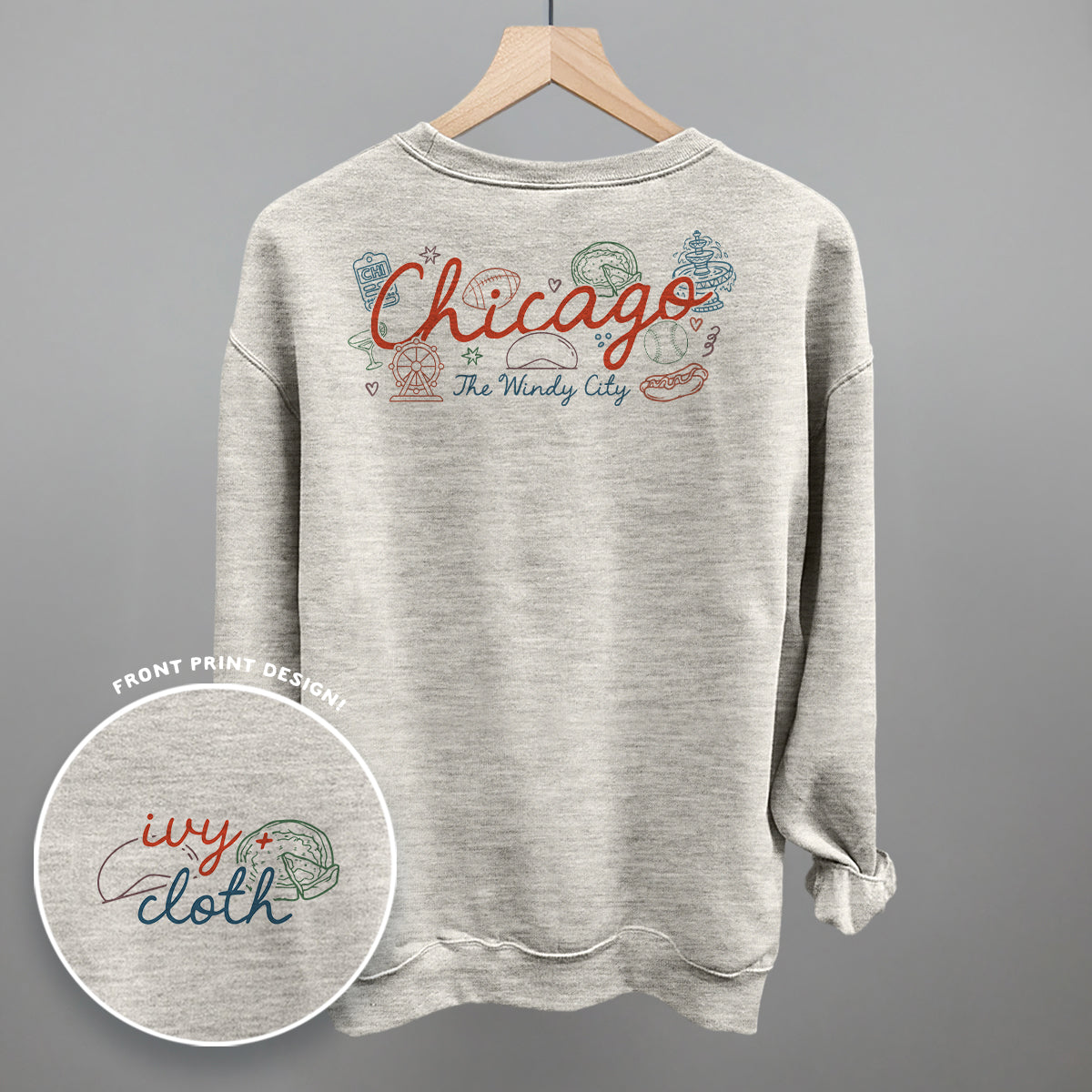 Chicago Doodles (Back Print) Ivy + Cloth