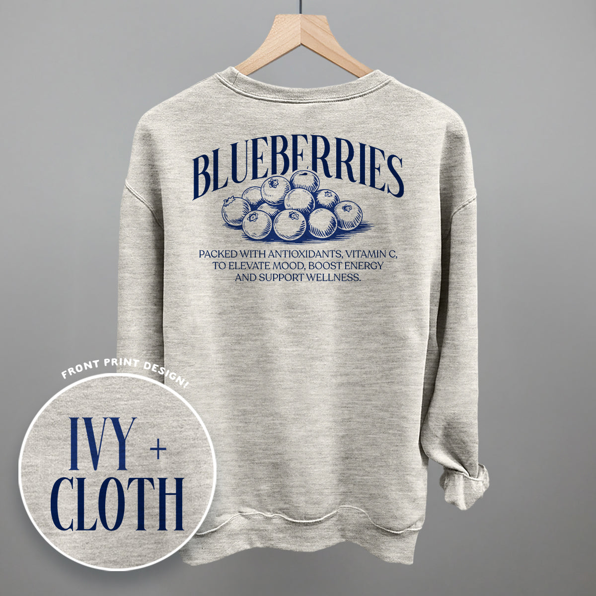 Blueberry Wellness (Back Print) Ivy + Cloth